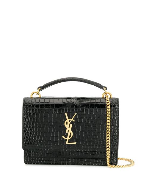 ysl bucket shoulder bag|ysl black crocodile bag.